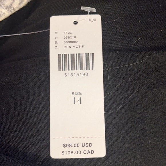 Anthropologie NWTS Brown Boho Mixed Print Jogger Pants 14 - Picture 10 of 11